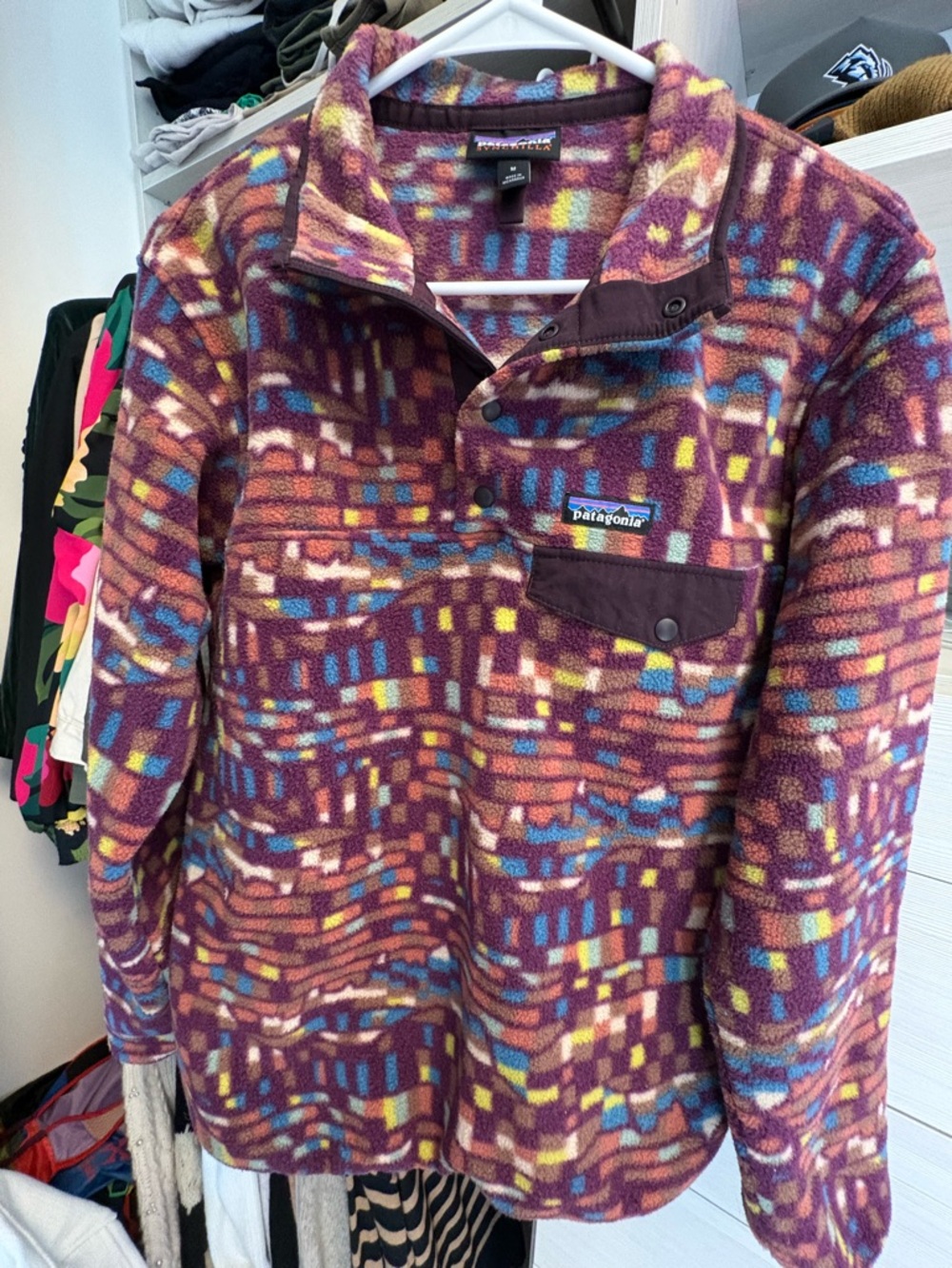 Patagonia Purple Multicolor Synchilla Pullover